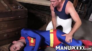 Horny Man In Costume Gets Dominated By A Tall Guy - Pierce Paris
