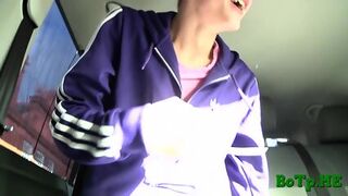 Sissy Boy Enjoys Hot Car Sex