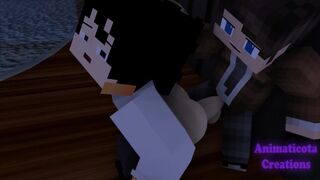 Wild Sex In The Office With My Boss - Minecraft Gay Sex Mod Animation