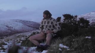 Warming my hands on my dick