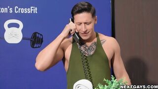 Roman Todd Has A Private Gym Session With Dalton Riley In His Gym - Riley Roman