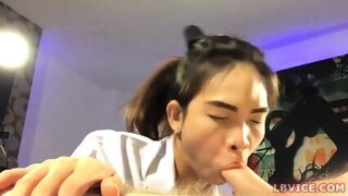 Ladyboy Schoolgirl Ploy Fucked