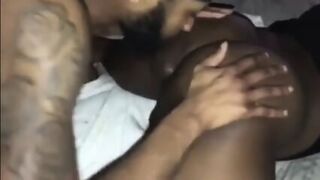 Black Guy Moans In Pleasure During Bareback Sex With Big Cock