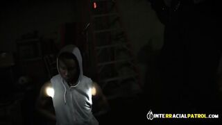Horny Black Suspect Wants To Get Fucked Bareback After He Is Being Arrested By Two Sexy Male Officer