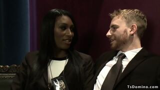 Black Shemale Cop Fucks Her Partner