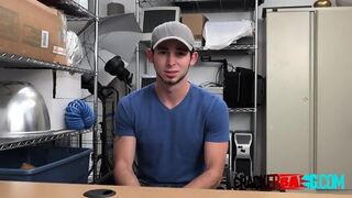 Teen Jock Is Placed On Directors Desk To Take His Big Black Cock