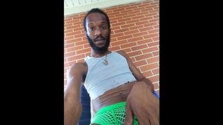 Rubbing on myself on my own porch MINDING ME AND MY DICK 12:30PM
