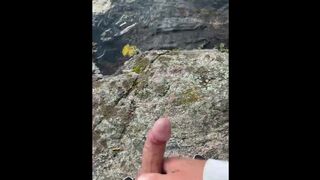 Wanking at the nude beach