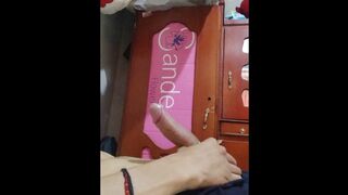 IT FEELS GOOD TO STROKE MY COCK I NEED A HAND