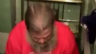 Straight Fat Redneck Takes A Shower