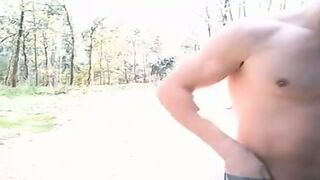 Portuguese Bear Strips And Shows His Big Cock