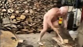 Grandpa In A Sawmill