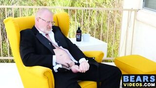 Mature Bear Rusty McMann Masturbates Passionately Solo