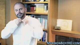 Muscle Mormon Creampied
