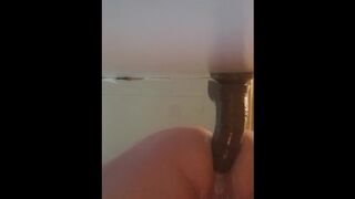 Gay BBC dildo ride