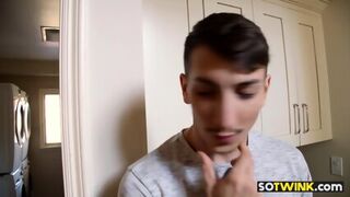 Hunk Caught Sucking A Dildo And Anal Fucked Bareback