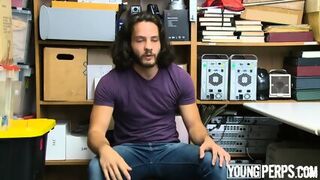 Long Haired Straight Perp Fucked By LP Officer Bareback