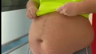 Big fat green tennis ball