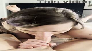 Petite Trans Woman Sucking Huge Trans Cock POV