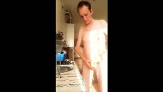 Washing My Dishes Nude Playing With The Foam
