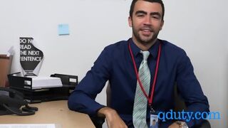 AMATEUR Hardcore Sex With The HUNKY Boss In The OFFICE