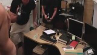 Gaybait Pawnshop Jock Tugs His Cock Closeup