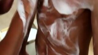 Athletic Gay Hunks Soaped Up In The Bath