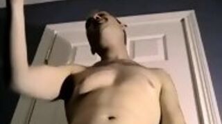 Amateur Stud Gets Naked And Tugs On His Cock
