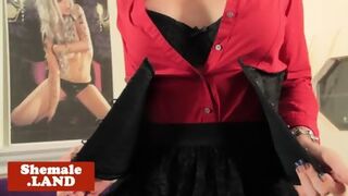 Glamorous Tranny Masturbates Sensually