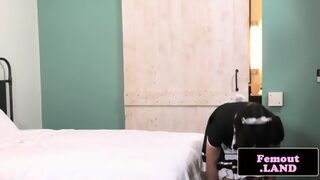 Housemaid Femboy Masturbating Solo