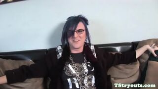 Alt Casting Tranny Playing With Her Asshole