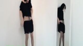 Hot Twentyone Girl Teasing In Front Of Mirorr