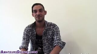 Hunky Amateur Jerks Dick