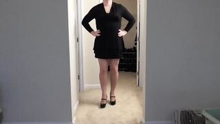 Brandi Nash Modelling LBD And Stiletto Mary Jane Heels