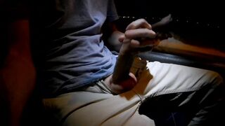 What to do on a bustrip? Jerk-off & cum all over myself of course!