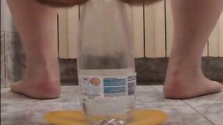 Extreme Ass Insertion With 2 Plastic Bottles