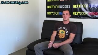 Amateur Sexy Jock With Tattooed Jerks Dick On Casting