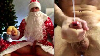 Santa Claus WOKE UP after A PARTY and Fucked a Christmas Present! Cum on your face!