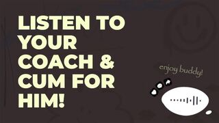 Caring Coach Helps You with Your Big Hard Problem: Quick JOI #4 [CUM FOR ME!]