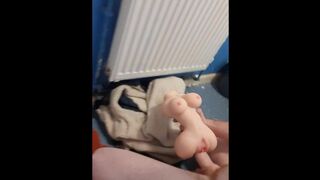 Horny teen fucks his sex doll again