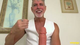 Man Puppy: DILF Richard Lennox Grabs Big Wank In His Apartment After Clubbing