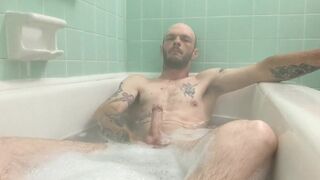 Big dick bubble bath