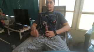 Jerking off on the Porch