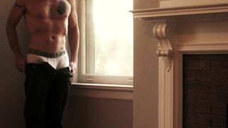 Slow 'n Sexy Strip Show from Calvins to Cum