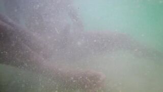 Jerking off outdoor 3 - under water -
