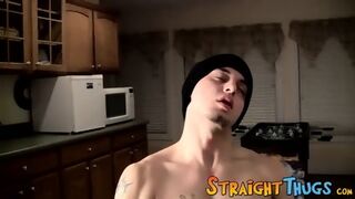 Former High School Jock And Straight Thug Cage Masturbating