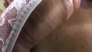 Solo Stroking Shemale