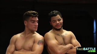 Inked Wrestler Deepthroating Studs Cock