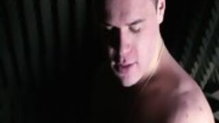 Two Muscled Uk Blokes Experiment With Gay Sex At A Garage