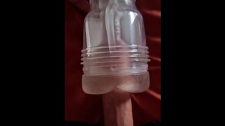 Fucking my new fleshlight and moaning loud